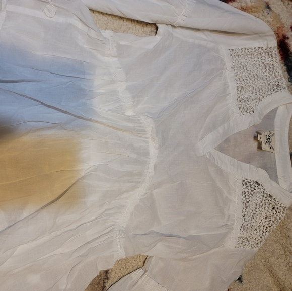 Cotton Rye bell sleeve top medium - Picture 2 of 2